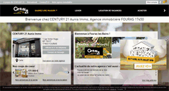 Desktop Screenshot of century21-aunis-fouras.com