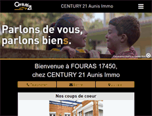 Tablet Screenshot of century21-aunis-fouras.com